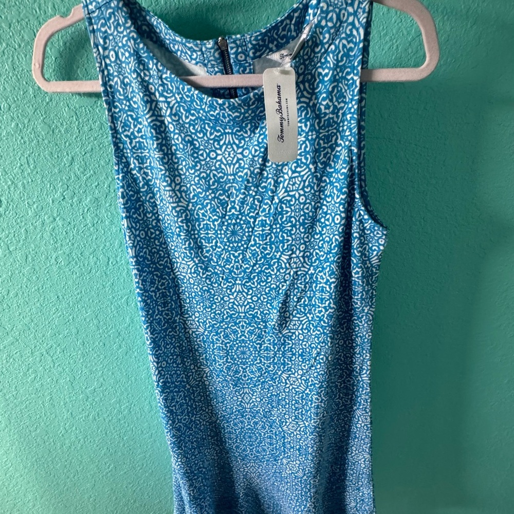 Tommy Bahama Blue Patterned Dress - Picture 3 of 8